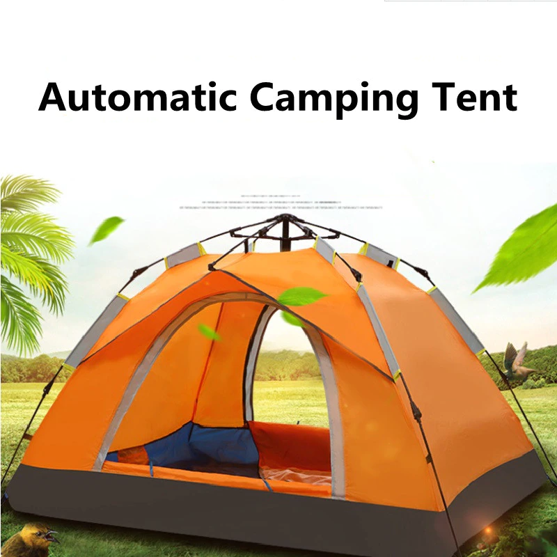 Cheap Goat Tents 3 4 Person Automatic Camping Tent Outdoor Ultralight Tent Shelter Quick Set Up Beach Tent Fishing Traveling Hiking Tent Tents 